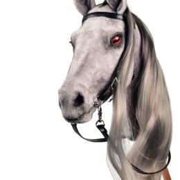 REALISTIC HOBBY HORSE – GRAY/GRAY