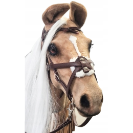 REALISTIC HOBBY HORSE - PALOMINO/PATCH