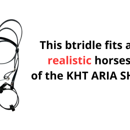 ENGLISH BRIDLE FOR REALISTIC HOBBY HORSE