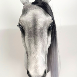 DRESSAGE REALISTIC HOBBY HORSE – GREY