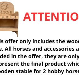 Stable for 2 hobby horses