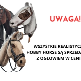 REALISTIC HOBBY HORSE – WHITE/WHITE MANE