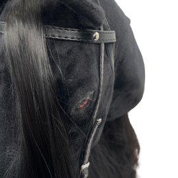 REALISTIC HOBBY HORSE – BLACK/BLACK MANE