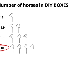 BOX XL (for 4 horses) – SIZE A5